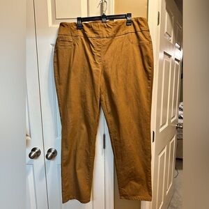 Ruby Rd. Women's Tan/Gold Denim Jeans